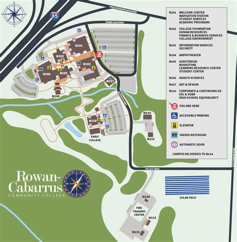 rowan cabarrus community college map